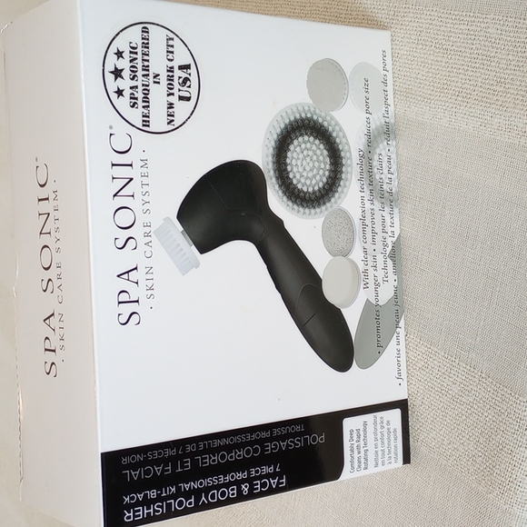 Spa Sonic Skin Care System Bundle Facial Essentials (7 Pieces) - Picture 10 of 15